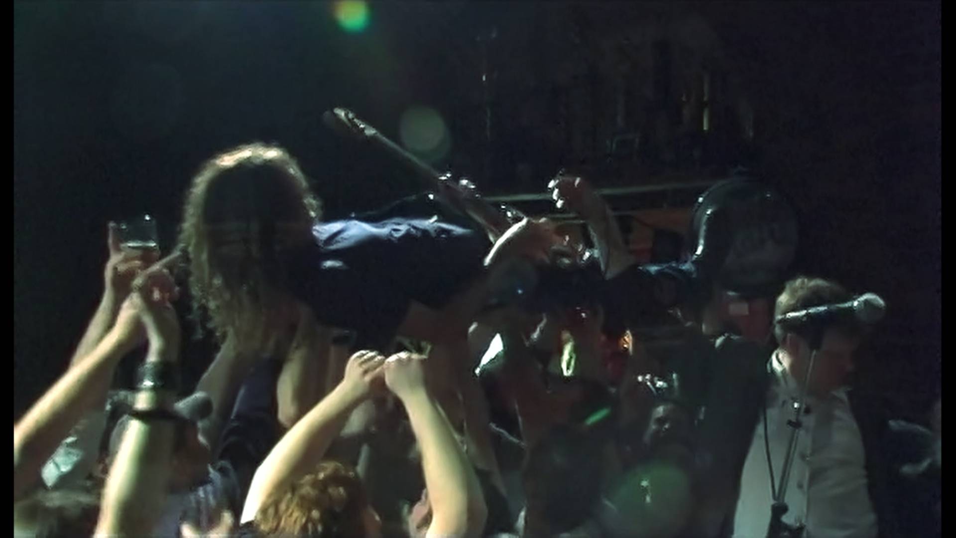 Brian Lane crowdsurfing