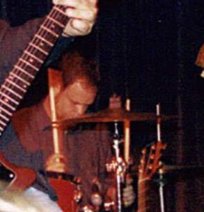 Tony Harper playing drums